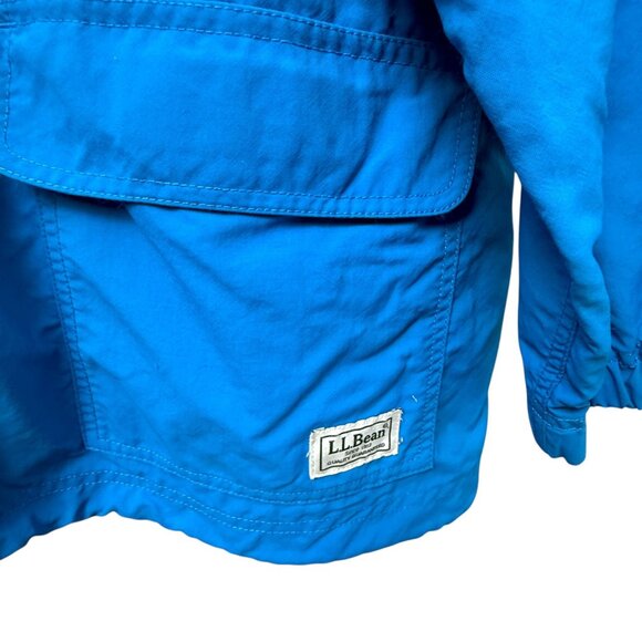 LL Bean Womens Jacket Plus Size 3X Blue Zip Front Windbreaker Outdoor Utility - Picture 6 of 14